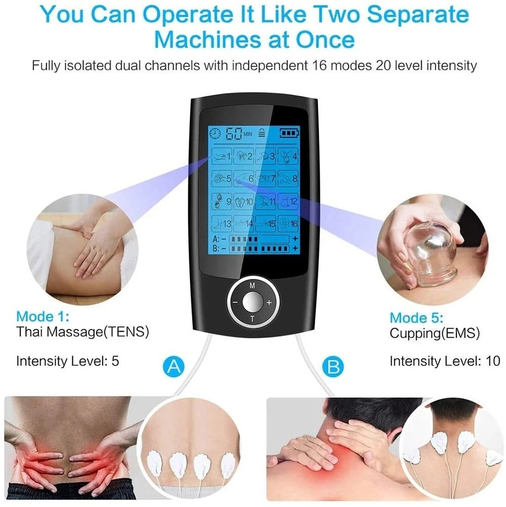 Portable Electrotherapy Massager for Pain Relief & Slimming