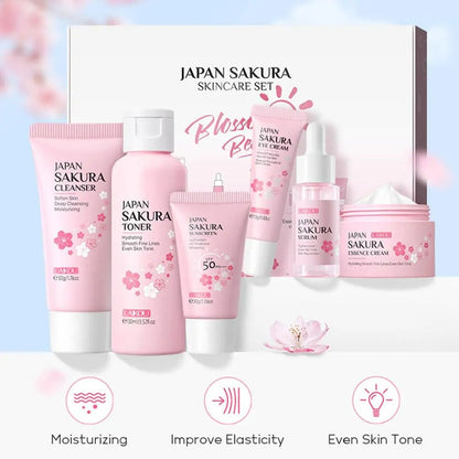 Sakura Glow Ritual – 6-Piece Skincare Set