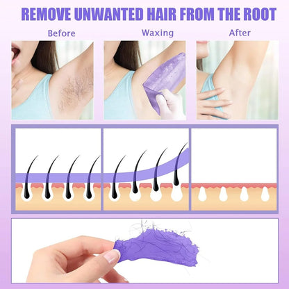 OAKEER Professional Waxing Kit for Women & Male + 200g Wax Beads Set
