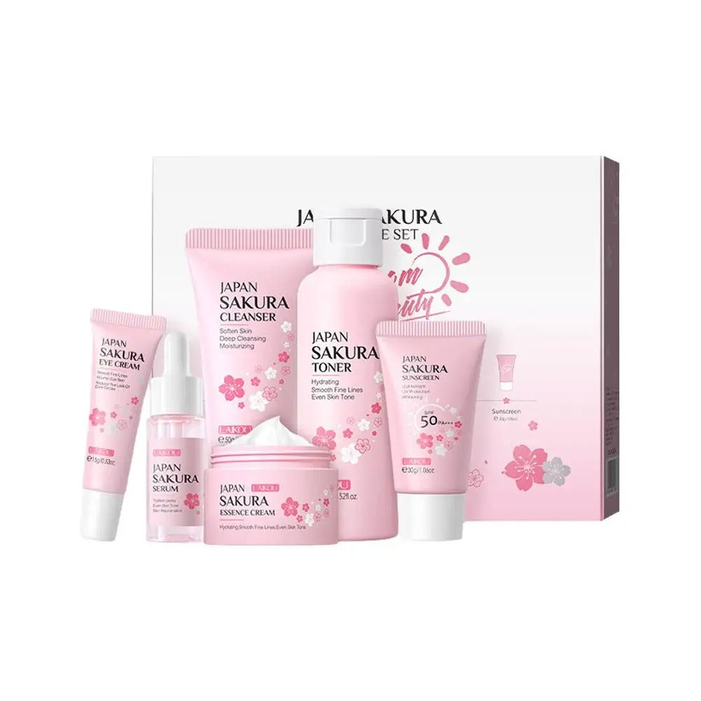 Sakura Glow Ritual – 6-Piece Skincare Set