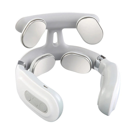 Pain Relief | 4-Head Heated Neck & Shoulder Massager – USB Rechargeable